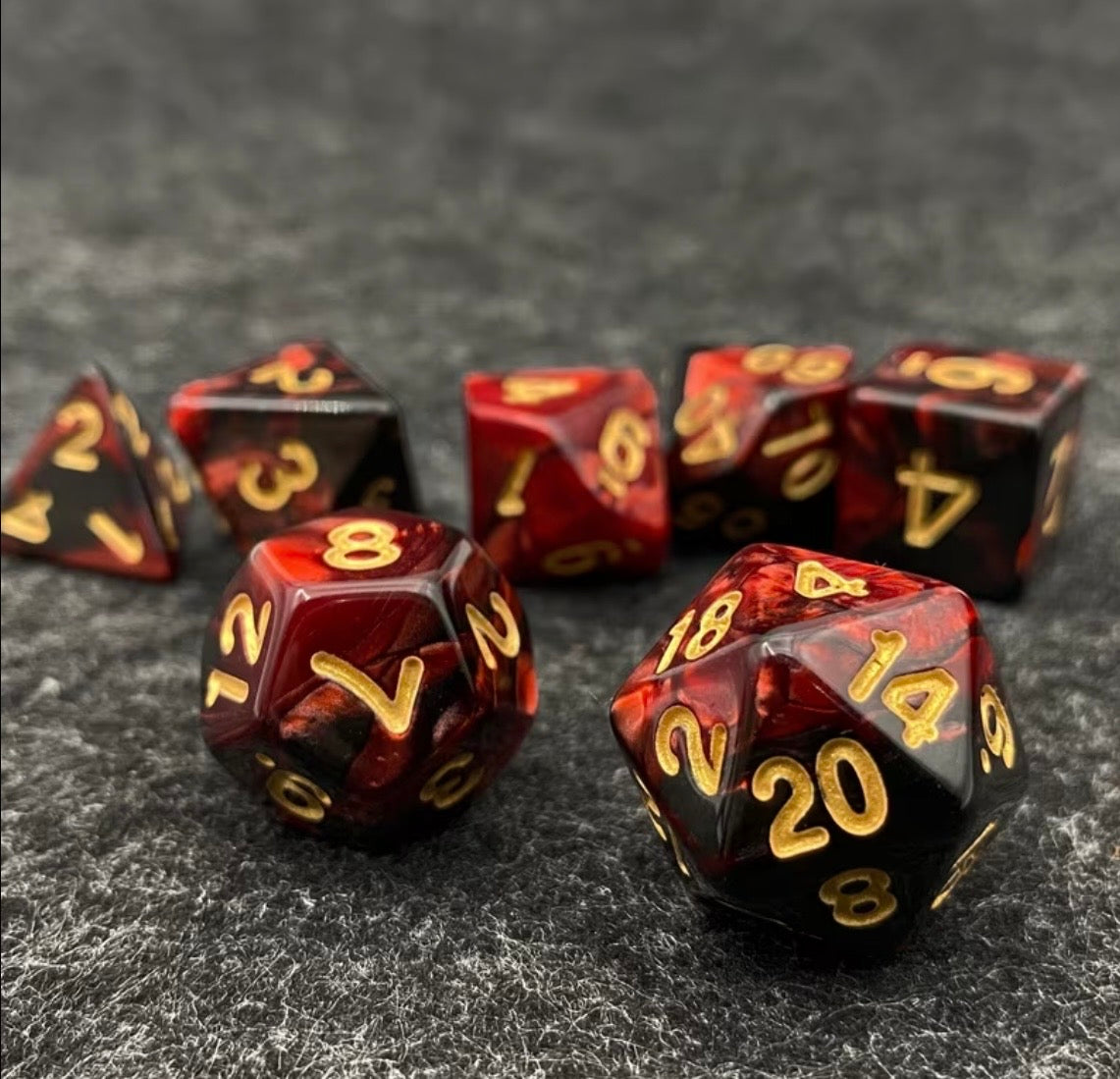 Blood Red Dice Set