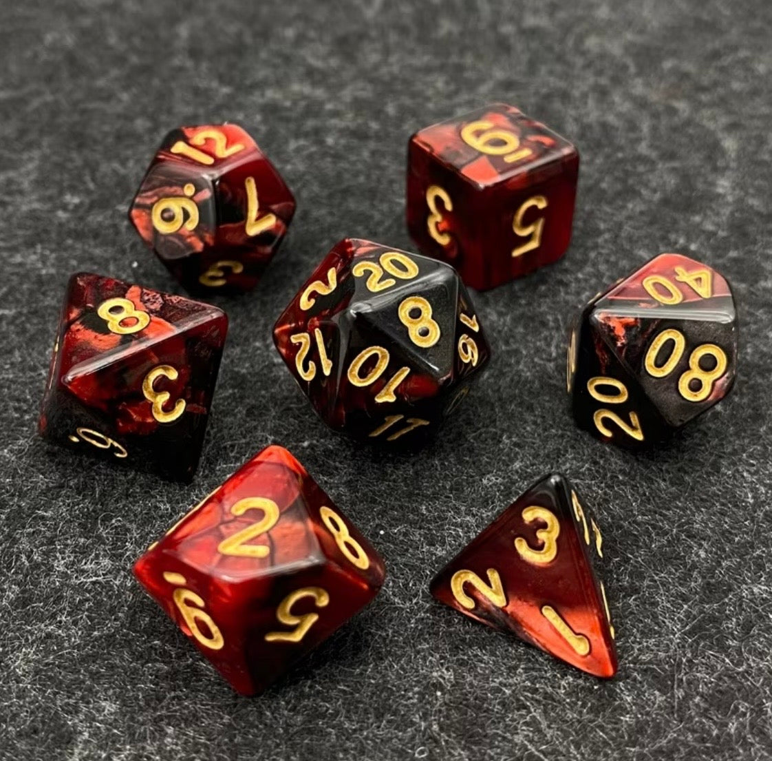 Blood Red Dice Set
