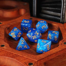Sapphire Blue Dice Set