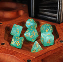Mint Crystal Dice Set