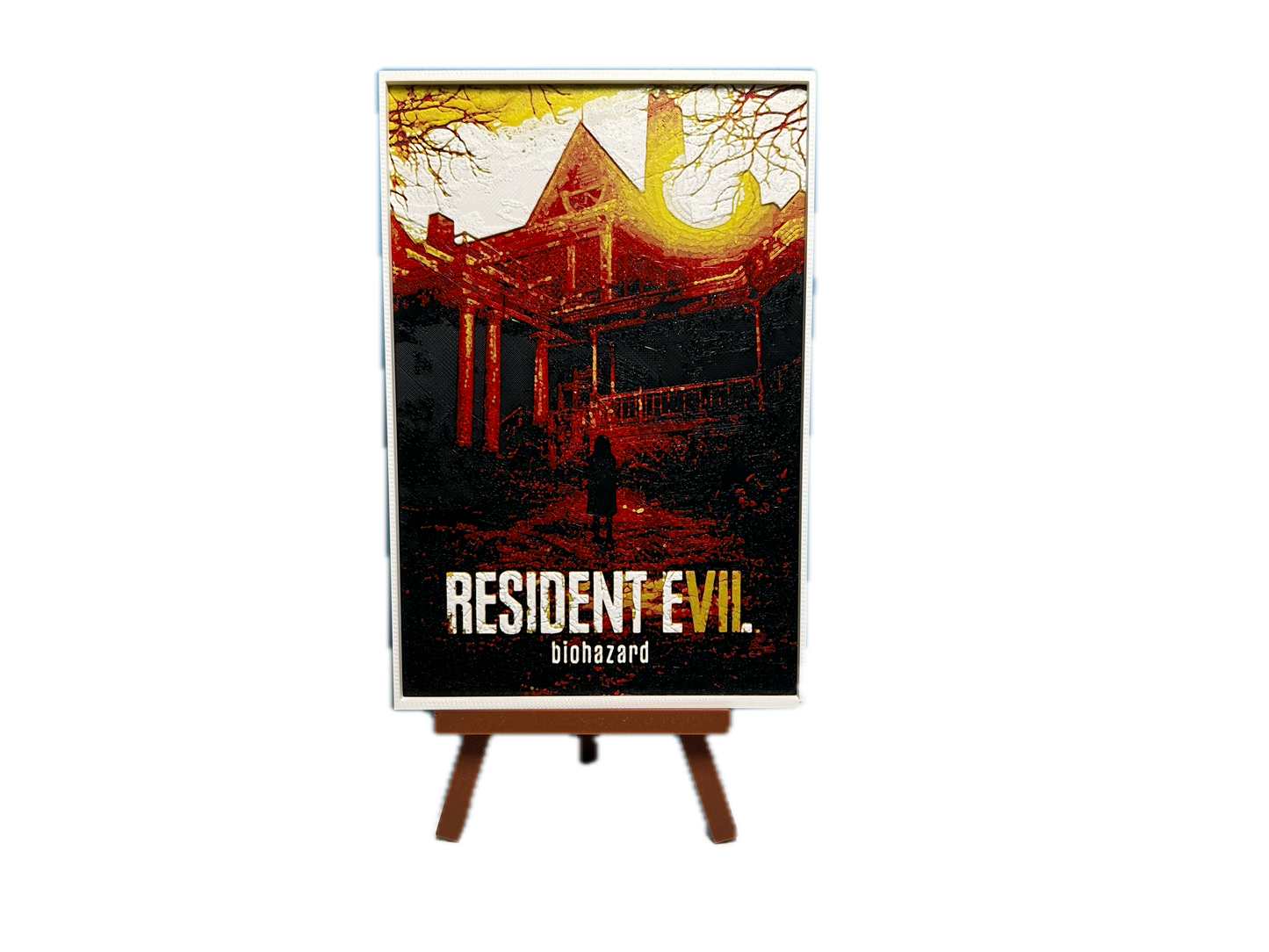 3D καδράκι + Καβαλέτο Resident Evil VII