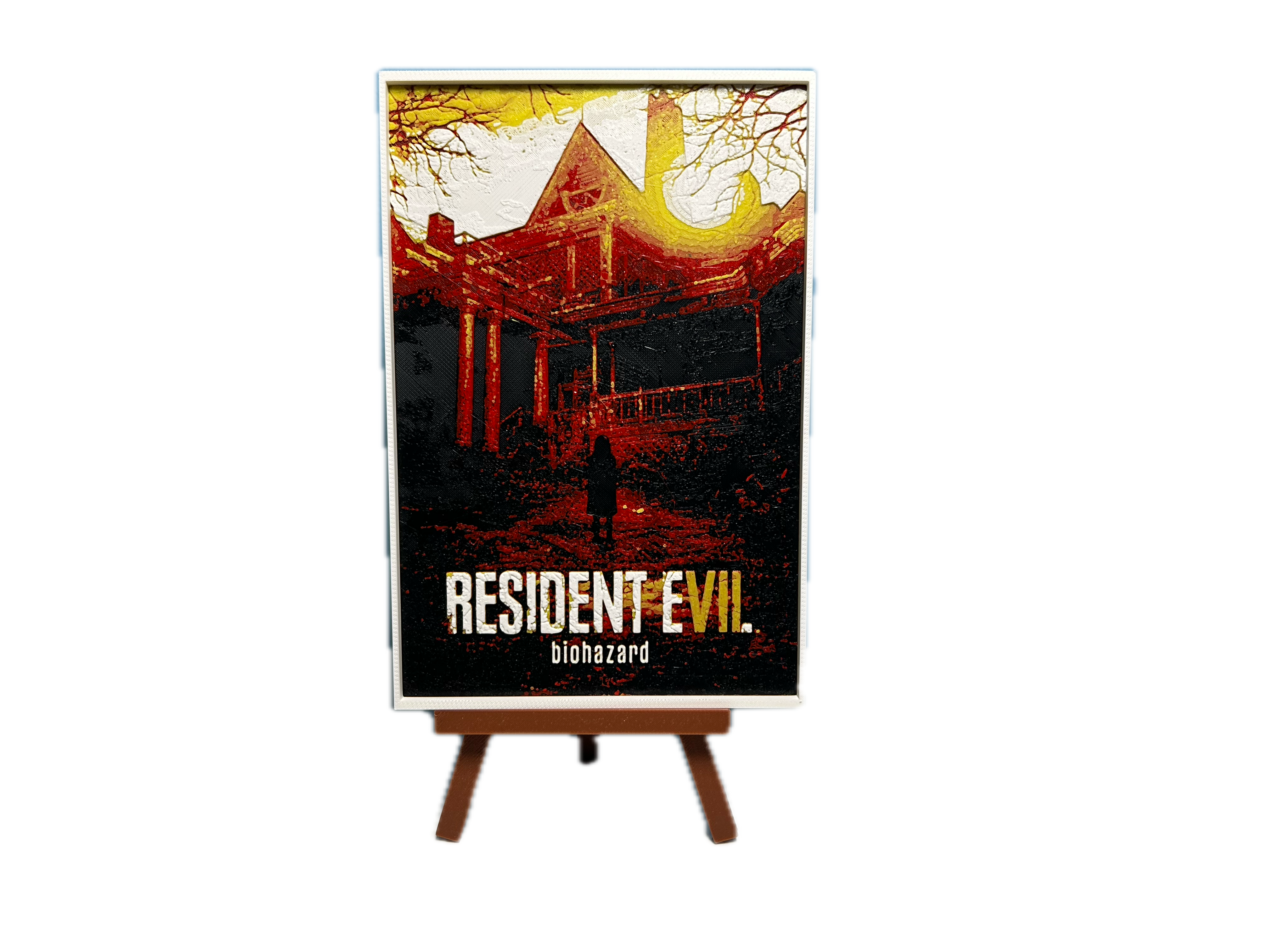 3D καδράκι + Καβαλέτο Resident Evil VII