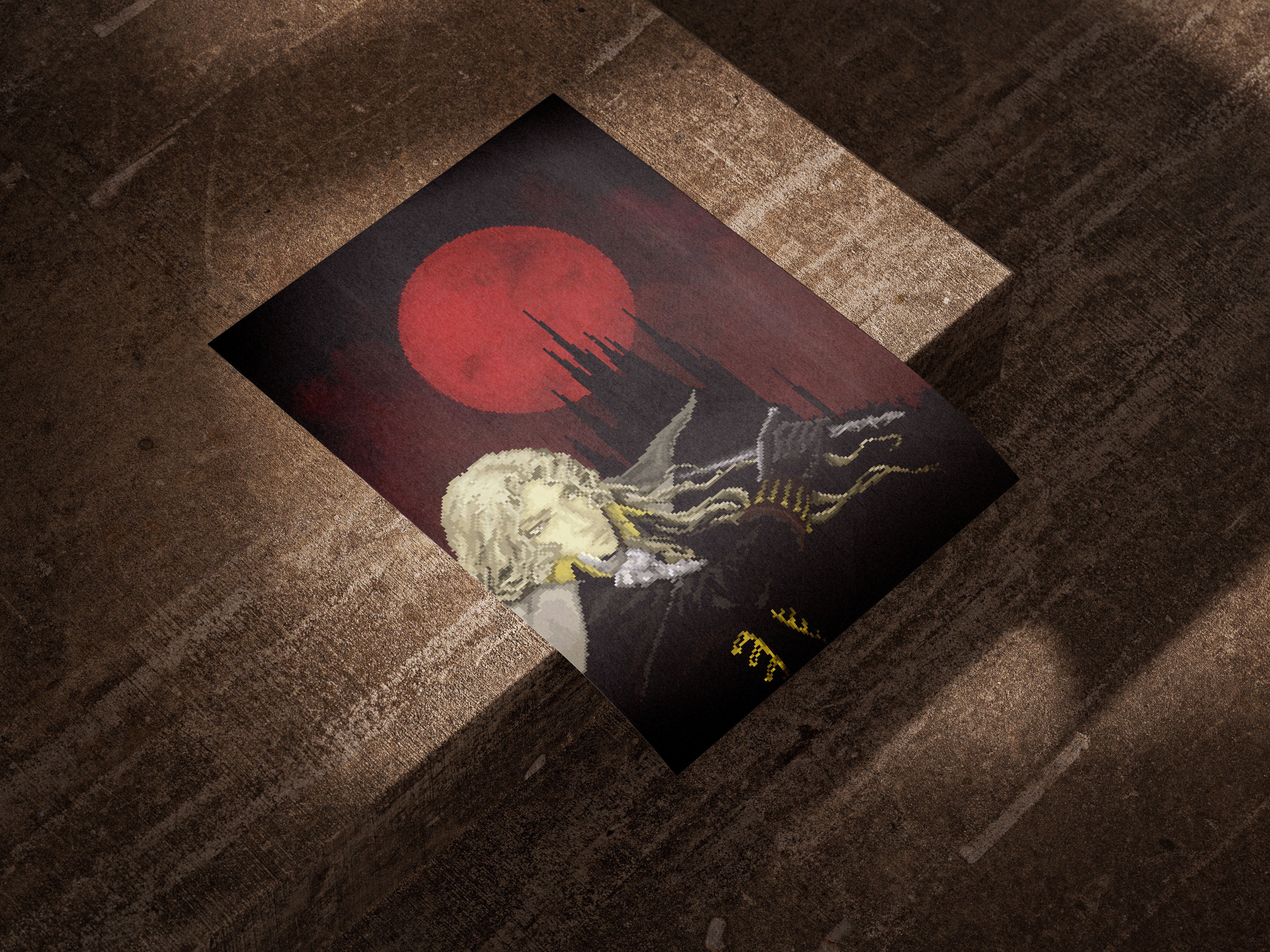 Alucard – Crimson Night | pixelakiaa (A3)