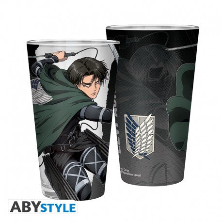 ATTACK ON TITAN - Large Glass - 400ml - Levi