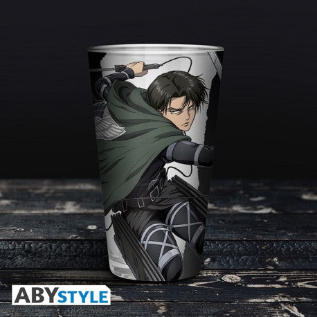 ATTACK ON TITAN - Large Glass - 400ml - Levi