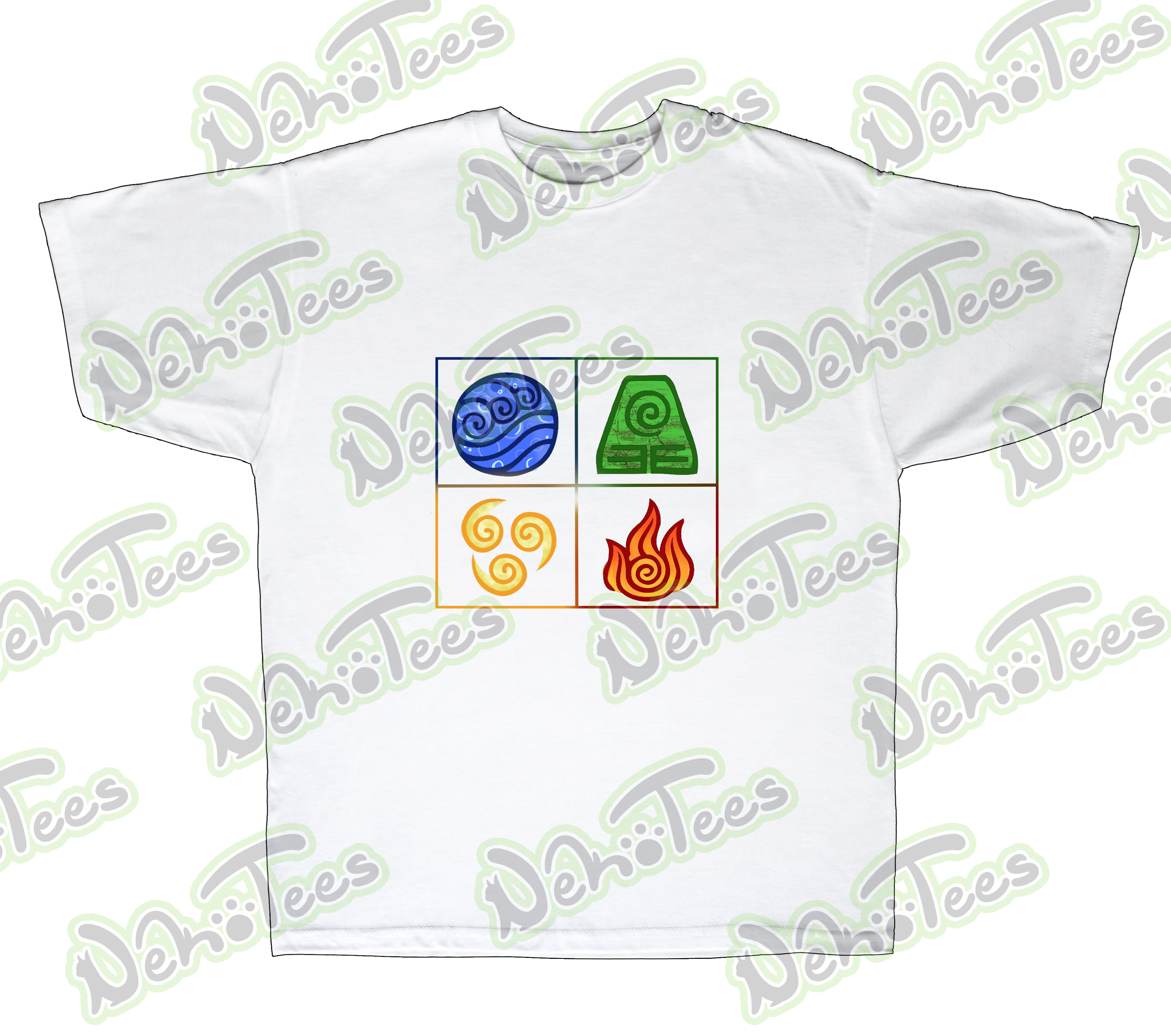 NekoTees - Λευκό μπλουζάκι Avatar the Last Airbender
