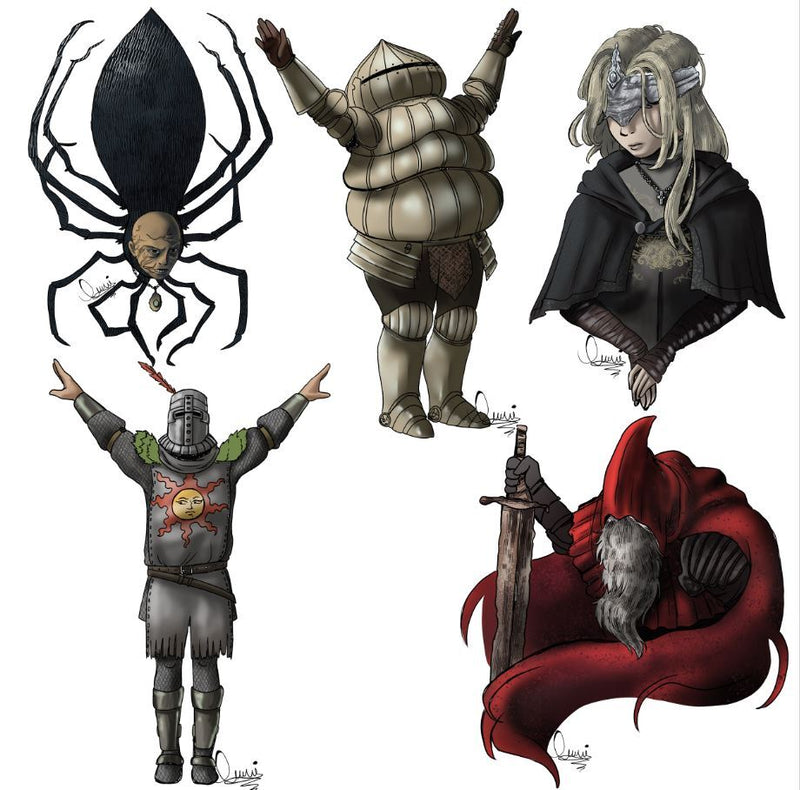 Σετ αυτοκόλλητα Dark Souls σειρά 1