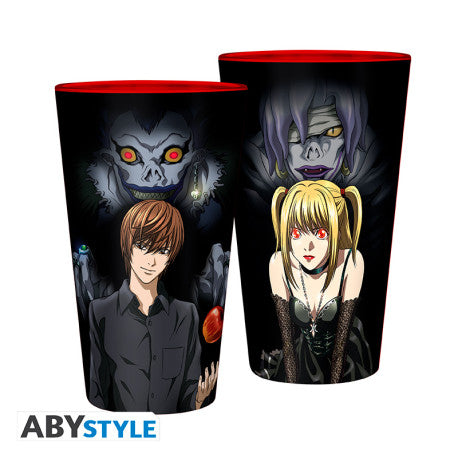 DEATH NOTE - Large Glass - 400ml - Light & Misa