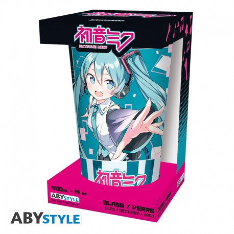 HATSUNE MIKU - Large Glass - 400ml - Musical City