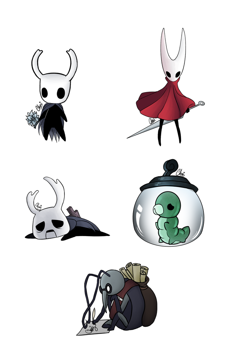 Σετ αυτοκόλλητα Hollow Knight