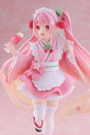 Hatsune Miku PVC Statue Newley Written Sakura Miku Japanese Cafe Ver. 18 cm