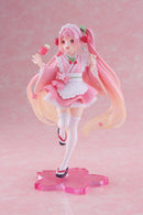 Hatsune Miku PVC Statue Newley Written Sakura Miku Japanese Cafe Ver. 18 cm