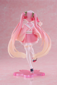 Hatsune Miku PVC Statue Newley Written Sakura Miku Japanese Cafe Ver. 18 cm