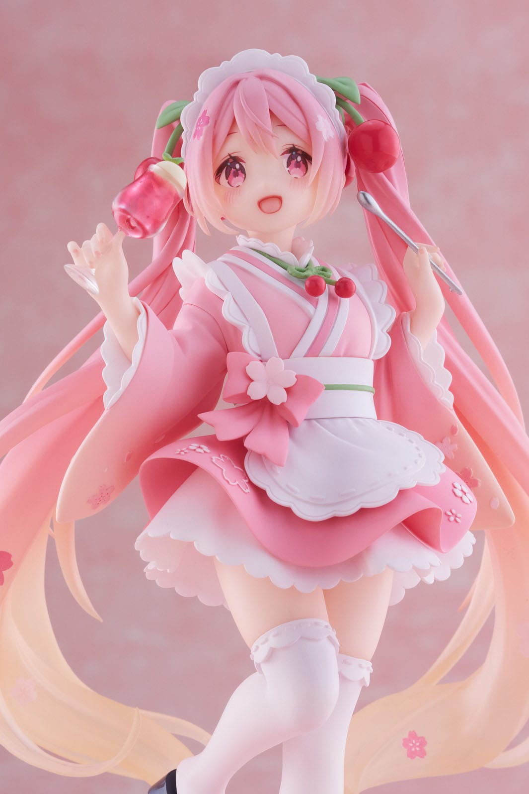 Hatsune Miku PVC Statue Newley Written Sakura Miku Japanese Cafe Ver. 18 cm