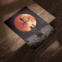 Hunter at the Red Moon | pixelakiaa (A3)