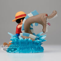 One Piece Log Stories Monkey D Luffy vs Local Sea figure 7cm