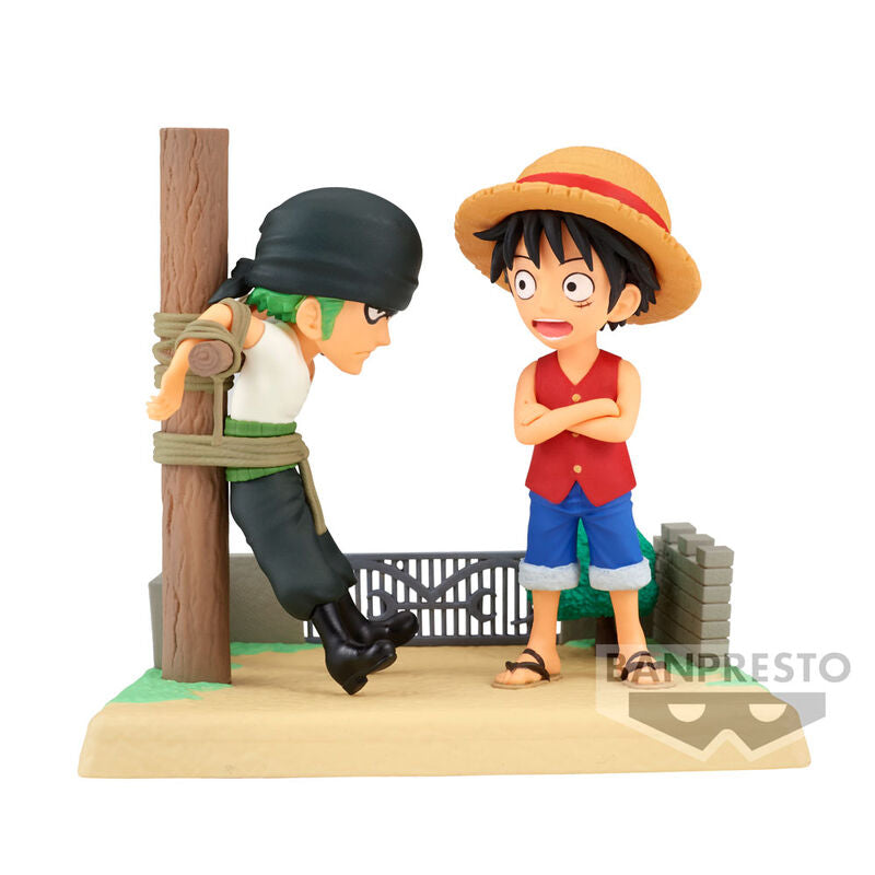 One Piece Log Stories Monkey D Luffy & Roronoa Zoro figure 7cm