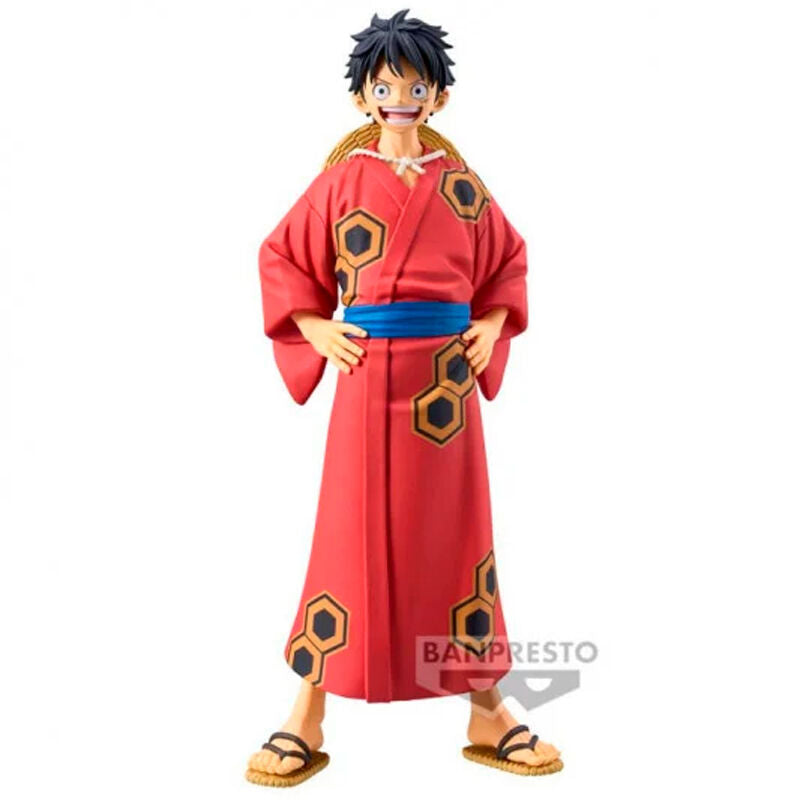 One Piece The Grandline Series Wanokuni Yukata Monkey D Luffy figure 16cm