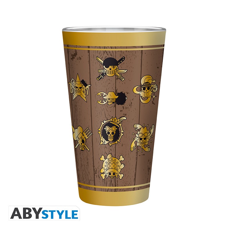 ONE PIECE - Large Glass - 400ml - Skulls
