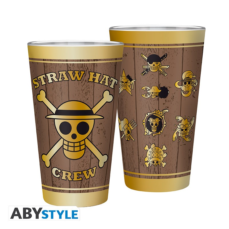 ONE PIECE - Large Glass - 400ml - Skulls