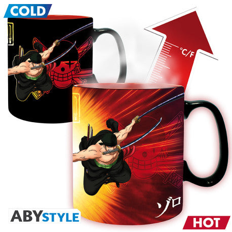 ONE PIECE - Mug Heat Change - 460ml - Zoro & Sanji