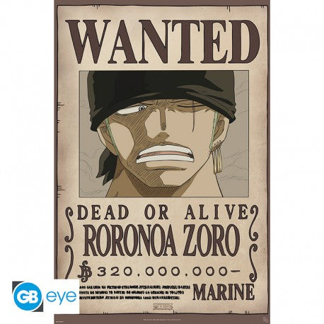 ONE PIECE - Poster Chibi 52x38 - Wanted Zoro