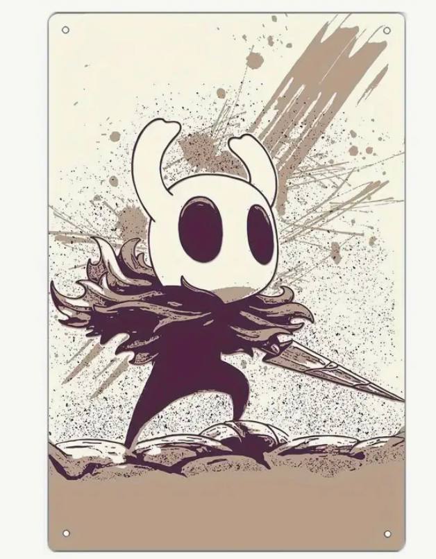 Μεταλλική Πινακίδα Hollow Knight – Αφίσα Διακόσμησης