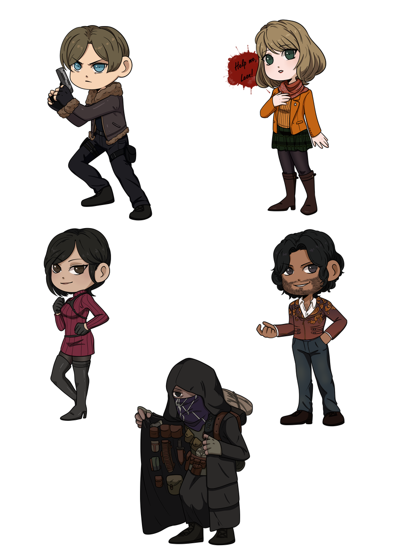 Σετ αυτοκόλλητα Resident Evil 4 Remake