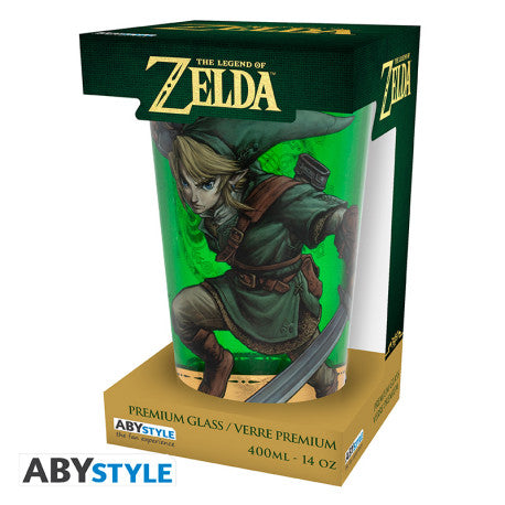 THE LEGEND OF ZELDA - Premium Large Glass - 400ml - Link
