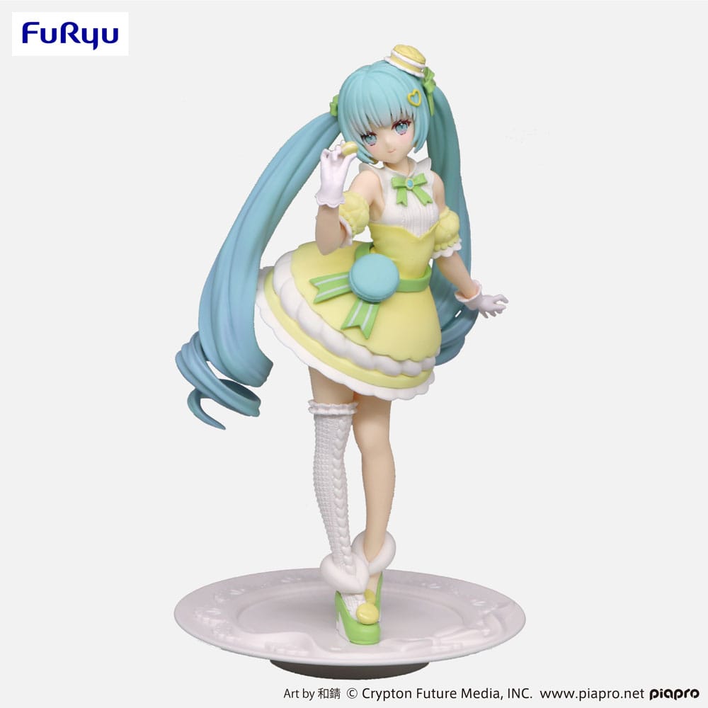 PREORDER -Hatsune Miku Exceed Creative PVC Statue SweetSweets Series Macaroon Citron Color Ver. 22 cm