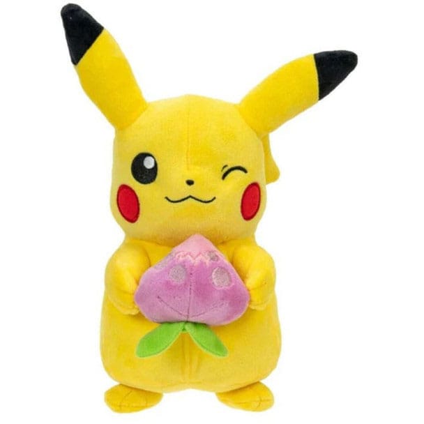 PRERODER - Pokémon Plush Figure Pikachu with Pecha Berry Accy 20 cm