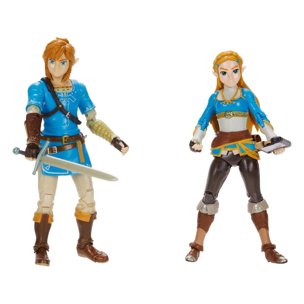 PREORDER - The Legend of Zelda Action Figure 2-Pack Princess Zelda, Link 10 cm