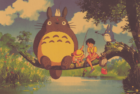 My Neighbor Totoro Poster ψάρεμα
