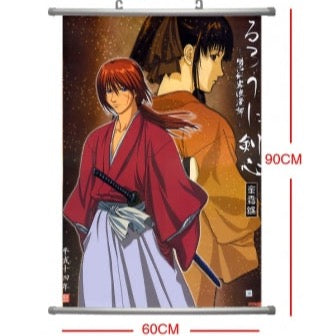 Rurouni Kenshin - Kenshin Himura - Kaoru Kamiya - Wallscroll (60*90CM)