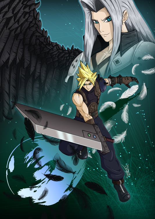 Αφίσα Final Fantasy VII Cloud vs Sephiroth
