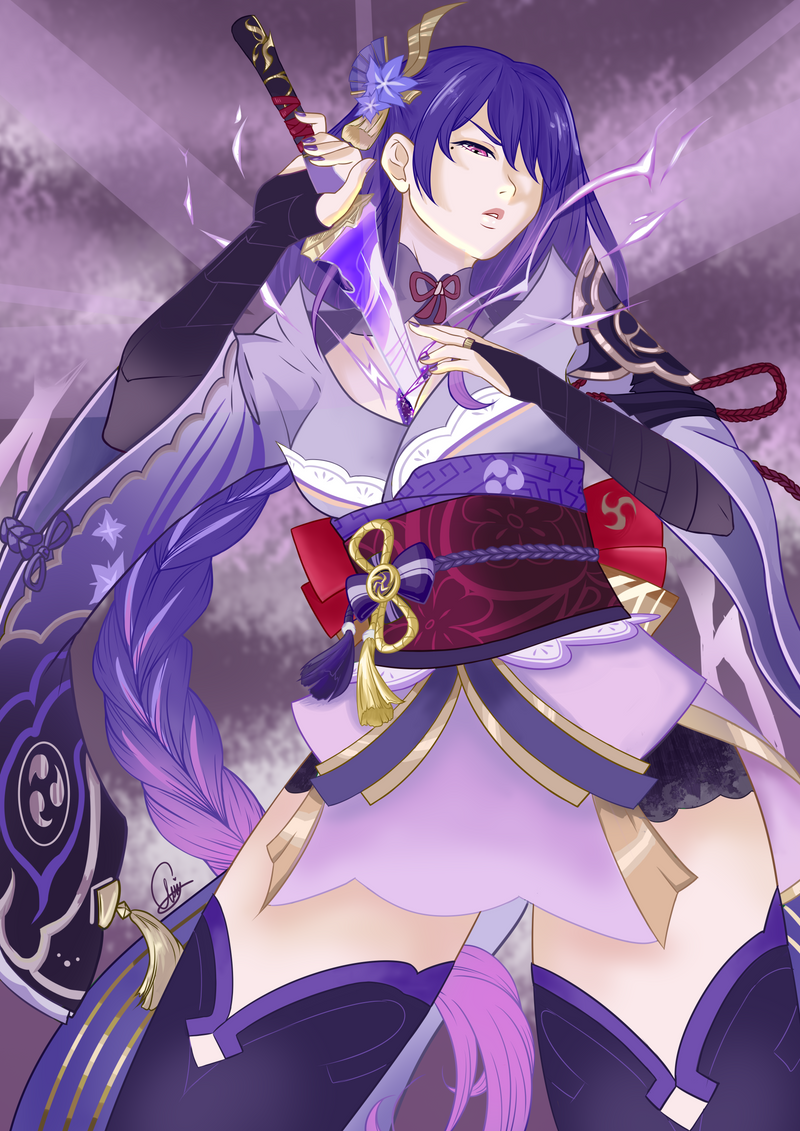 Genshin Impact - Raiden Shogun αφίσα