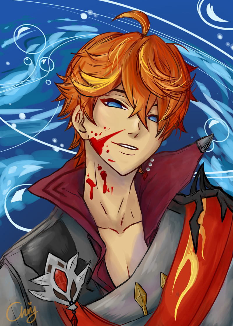 Genshin Impact - Tartaglia αφίσα