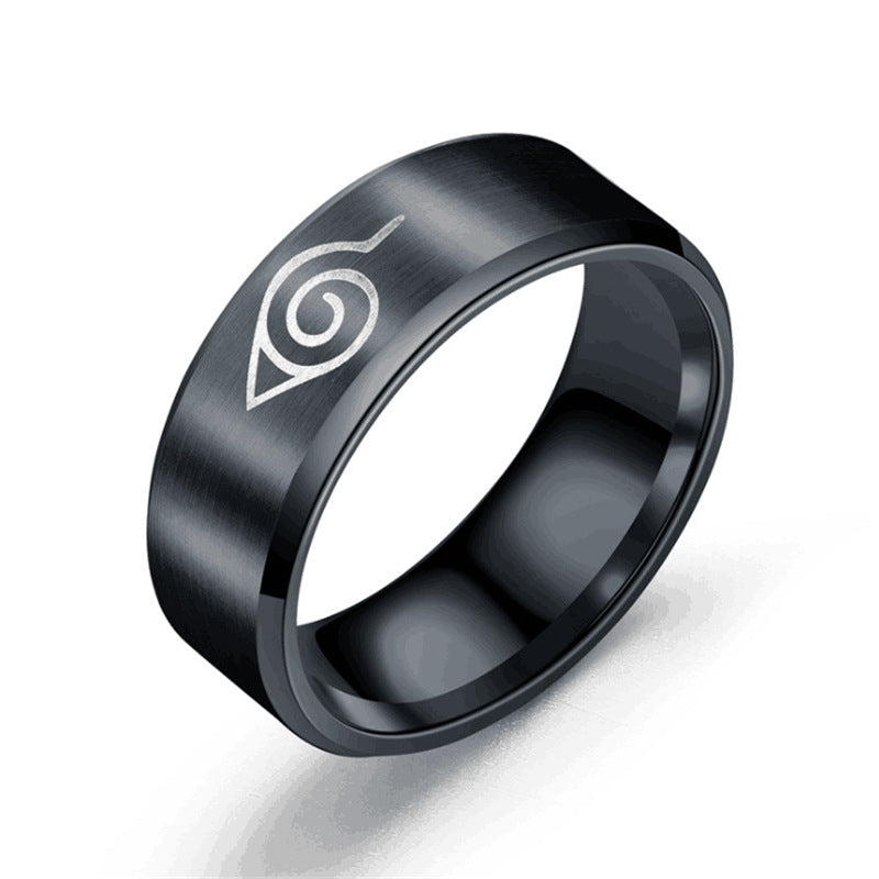 Naruto Leaf Village Symbol Alloy Ring