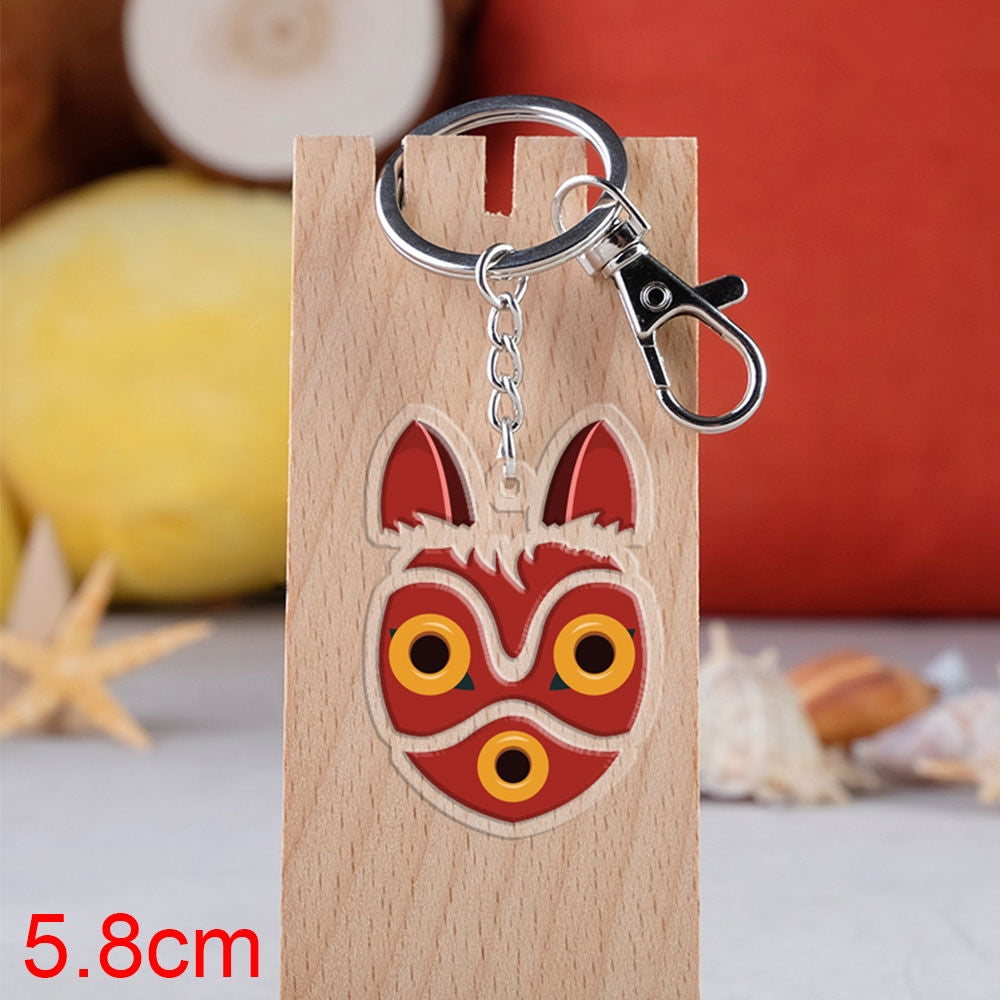 Princess Mononoke Forest Spirit Acrylic Keychain