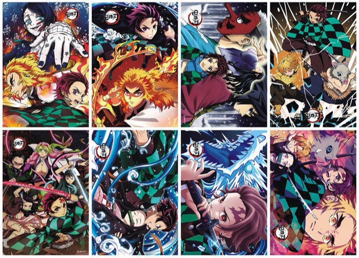 Demon Slayer Σετ αφισών 8 τεμάχια