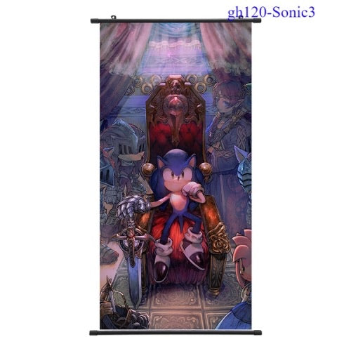 Sonic Wlalscrolls 60*120cm ο sonic σε θρόνο