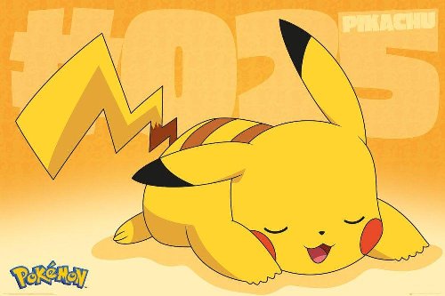 Αφίσα Pokemon - Pikachu Asleep Poster (91x61cm)