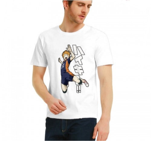 Haikyuu Άσπρο μπλουζάκι Shouyou Hinata