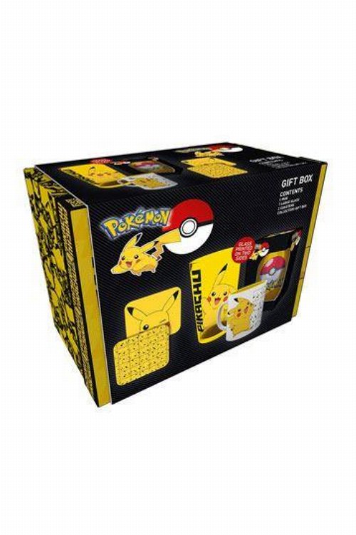 Σετ Δώρου Pokemon - Pikachu Gift Set (Mug, Glass, 2x Coasters, Collector Box)