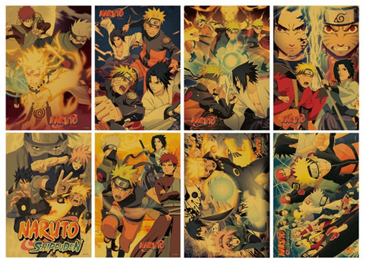 Naruto Σετ αφισών 8 τεμάχια