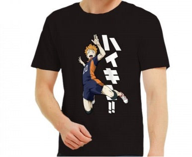 Haikyuu Μαύρη μπλουζάκι με τον Shouyou Hinata