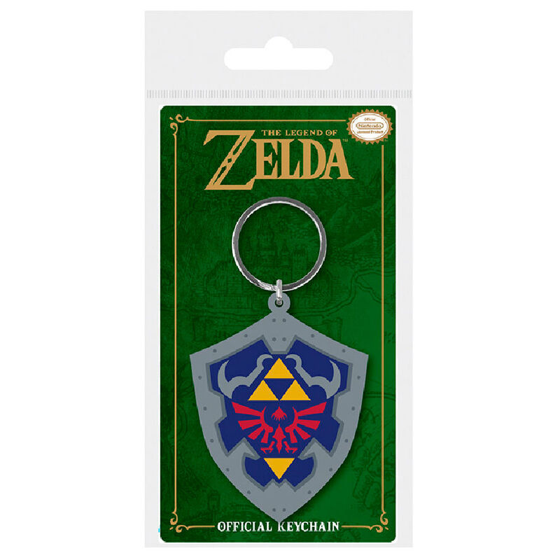 Nintendo The Legend of Zelda Hylian Shield rubber keychain