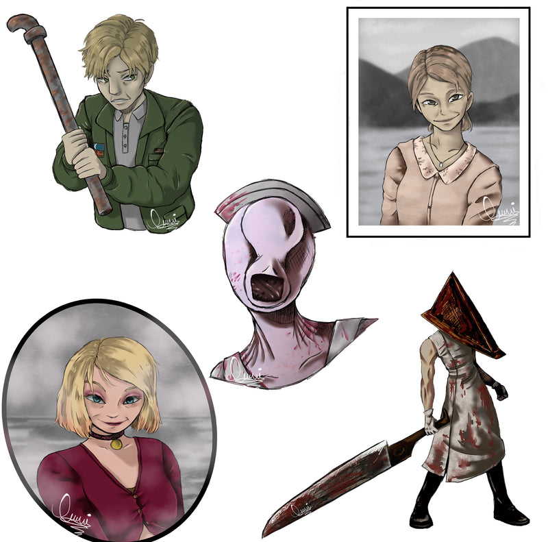 Σετ αυτοκόλλητα Silent Hill